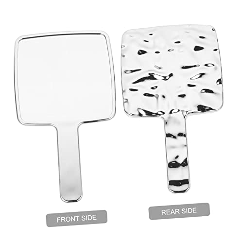 Beavorty 4pcs Electroplating makeup mirror handheld makeup mirror retro hand mirror travel purse mirror female desk vanity mirror girls portable