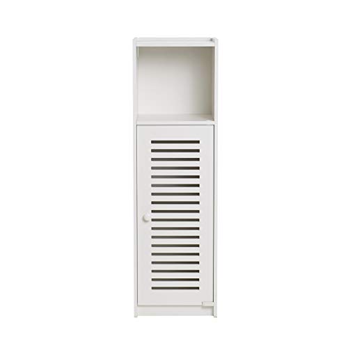 Screw Fix-Bathroom Storage Cabinet Accessories Floor Standing Waterproof Bathroom Display White Robust Furniture Bathroom Toilet Silm Shelf Bathr