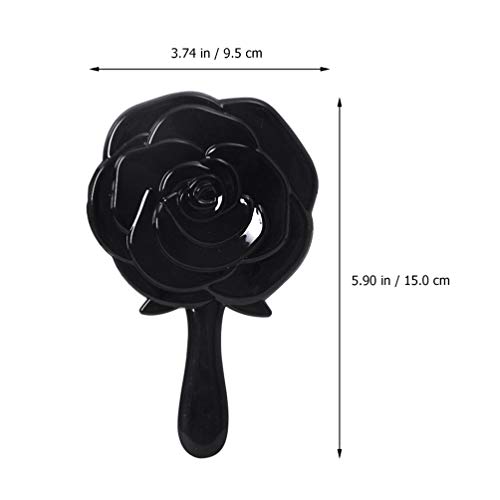 minkissy 2PCS Hand Mirror Vanity Makeup Mirror Vanity Mirror Travel Mirrors with Handle Rose Hand Mirror Mirror for Makeup