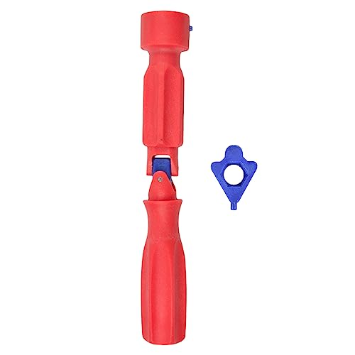 Lam-lord Toilet Seat Fitting Tool, Universal Toilet Seat Removal Installation Repair Wrench Maintenance Artifact Hand Tool(Red)