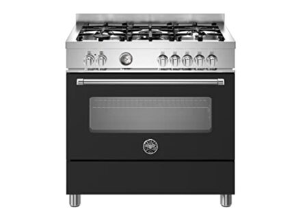 Bertazzoni Master Series MAS95C1ENEC Dual Fuel Range Cooker - Matt Black - A Rated