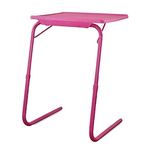 OAK N' OAK BUNNY BEAR ® TABLE-WHITE | Adjustable Multi Position Portable Folding Table Mate for Bed Trey, Work, Watch TV, Dining, Study, Outdoor