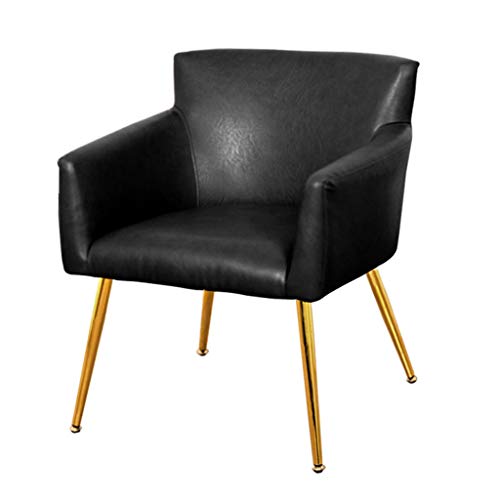 Modern Kitchen Dining Room Chairs Living Room Armchair Modern PU Leather High Back Padded Soft Seat Dining Chairs For Living Room Bedroom Kitchen