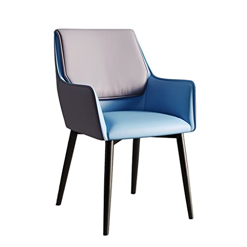 Kitchen Dining Room Furniture Chairs Modern PU Leather Dining Chairs with Armrests And High Back Padded Soft Seat for Office Lounge Dining Kitche