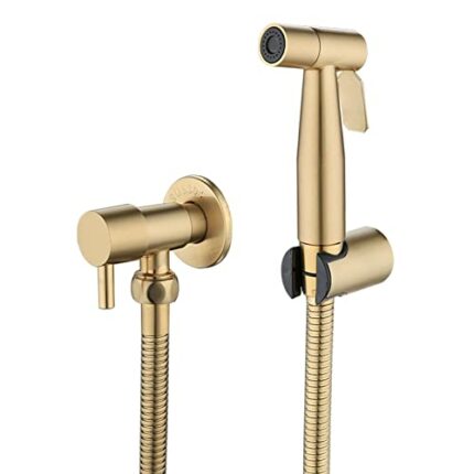 【LOSCHEN】 Stainless Steel Bidet Sprayer kit for Toilet,Hand Held Sprayer Shattaf Toilet Attachment for Pet Bath/Personal Hygiene/Bathroom/Closest