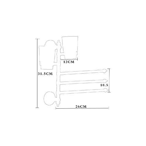 N/A Rotating Towel Rack-Swivel Towel Rack ,Stainless Steel Swing Out Towel Bar ,Space Saving Swinging Towel Bar for Bathroom