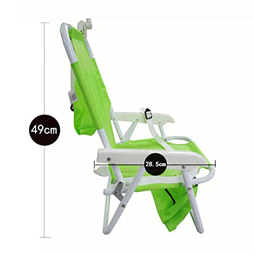 Syfinee Kids Beach Folding Chairs with Parasol,Outdoor Beach Recliner Garden Sunloungers Multifunctional Portable Deck Chairs for Children