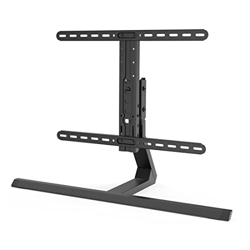 Hama 118097 TV Stand height-adjustable, tiltable (universal TV stand for 32-65 inch televisions, up to 40 kg, swivelling TV bracket, narrow table