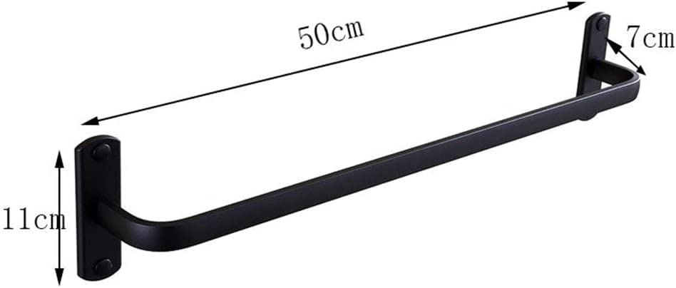 Towel Rail,bathroom towel rack Single Towel Hanging Space Aluminum Black,Polished bathroom towel rack Bathroom,Towel Bar Towel Pendant Tower Hang