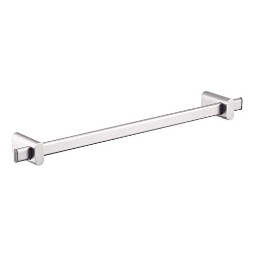 Single Towel Bar Wall Mounted Towel Bar Movable Base Aluminum Towel Bar Bathroom Towel Holder for Shower Room Bedroom and Kitchen