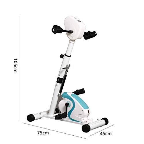 LUNEZY Pedal Trainer Electronic Physical Therapy Rehabilitation Stationary Fitness Bike,Arm and Leg Exerciser Machine for Handicap Disabled Strok