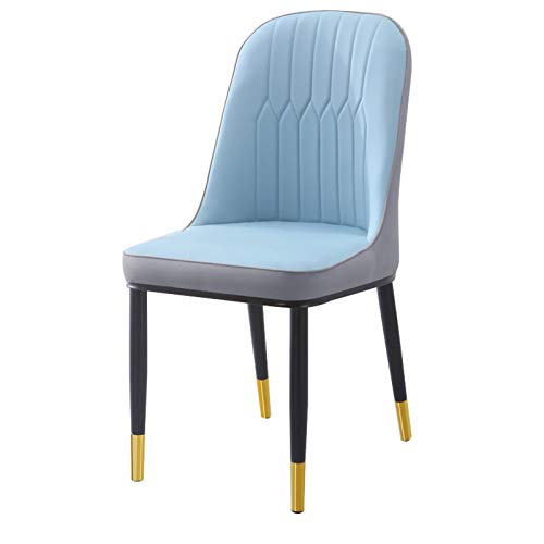 Kitchen Dining Room Furniture Chairs Water Proof PU Leather Dining Chair With Metal Legs Faux Matte Suede Leather Dining Chairs Accent Chairs For