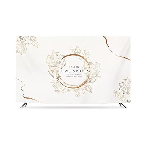 Qvo TV/Computer Dust Cover 30-75IN Desktop/wall Hanging/curved Screen/cover Northern Europe Pattern Cover Living Room/bedroom Home Decoration/Acc