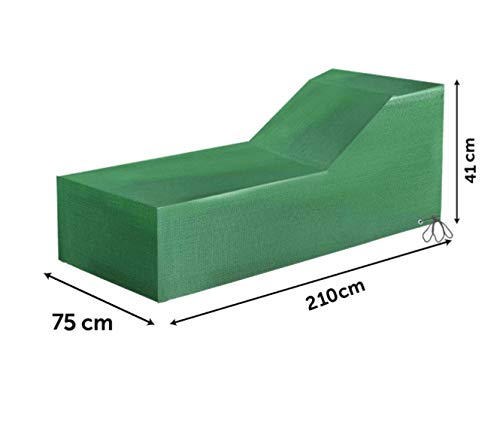 Guilty Gadgets Waterproof Garden Sunbed Cover With Eyelets | Heavy Duty Outdoor Patio Furniture Protection Sheet Weather Resistant Tarp | 75cm x