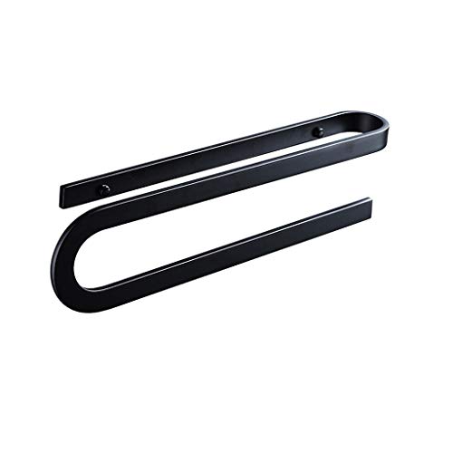N/A Towel Bar Screws Mounting Towel Bars,Black Space Aluminum Towel Rack Kitchen Bathroom Towel Hanger Towel Rail