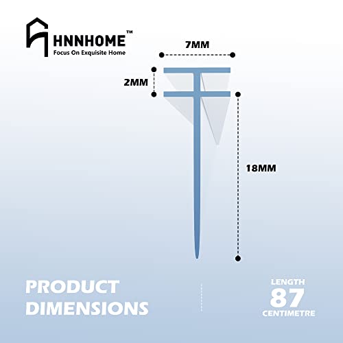 HNNHOME T Profile Channel Shower Screen Seal Strip for Folding Straight Glass 2.2 Meter