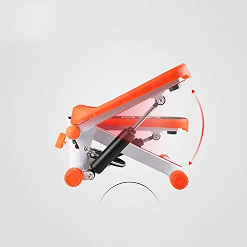 N/A Fitness Stair Stepper - Mini Stepper Fitness Cardio Exercise Trainer Twisting Action with Resistance Bands Green and Orange 37 * 27 * 17cm