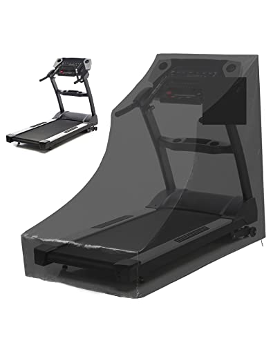 QWORK Treadmill Cover, Dustproof Waterproof Folding Treadmill Cover Oxford Cloth Fold-able Cover for Indoor Outdoor Sunscreen Treadmill Cover, Bl