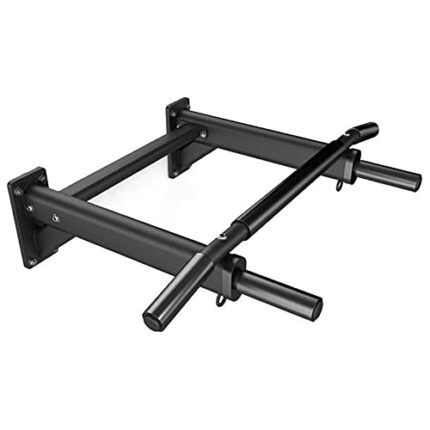 ZXNRTU Wall Mount Pull Up Bar, Strength Training Pull-Up Bars with 4 Grip Positions, Exercise & Fitness Equipment