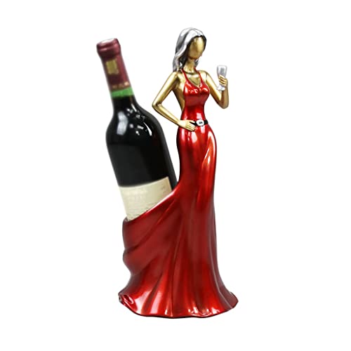 LUKEO Blue Red Living Room Dress Beauty Home Dining Table Decoration Resin Jewelry Shelf Wine Bottle Rack ( Color : D , Size