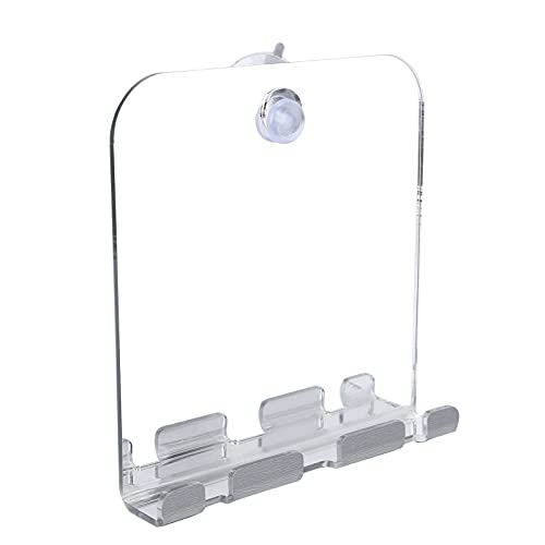 Pissente Fogless Shower Mirror Anti‑Fog Shower Mirror,Square Shower Mirror,Bathroom Shaving Mirror Bathroom Mirror Shower Mirrors
