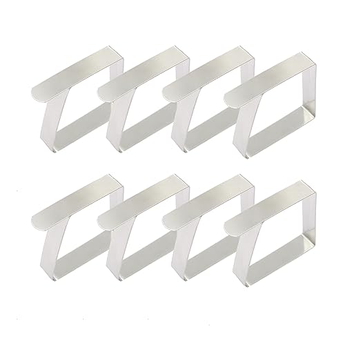 Outdoor Tablecloth Clips, Stainless Steel Tablecloth Clips for Outdoor and Indoor Tables, for Thick and Thin Tables, Tablecloth Clips for Parties