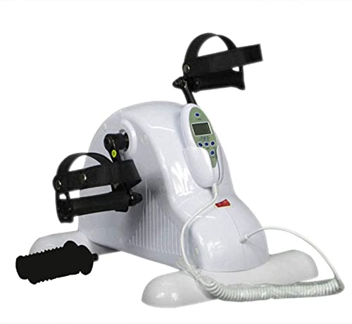 LUNEZY Electric Pedal Exerciser Portable Mini Exercise Bike Rehabilitation Machine Hand Arm Knee Leg Exercise Peddling Machine (Color : B) (B)