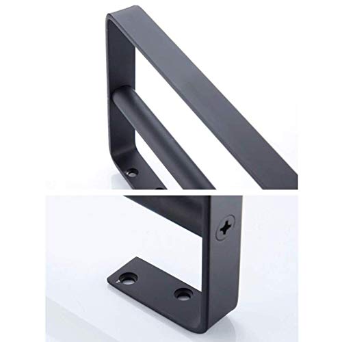 N/A Stainless Steel Towel Rail - Bar Single Rod Bathroom Towel Rod Double Pole Bathroom Towel Rack (Size : 49CM)