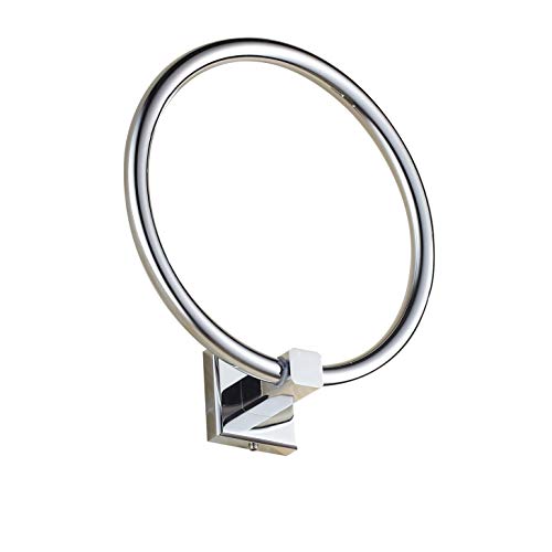 Celbon Wall Mounted Round Towel Ring SUS 304 Stainless Steel Towel Rail Chrome Modern Towel Holder for Bathroom and Kitchen