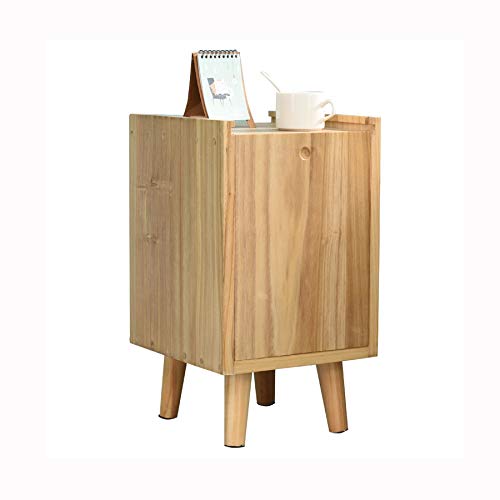 JYDQM All Solid Wood Bedside Cabinet, Narrow Mini Locker, Small Apartment Simple European Style Bedside Cabinet Solid Wood