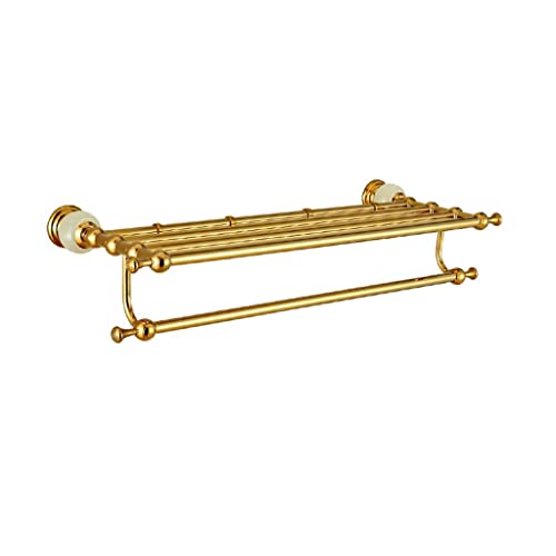 HIGOH Towel Racks, Bathroom Towel Rack Wall Mounted Towel Holder,European Style Bathroom Towel Rack,Stainless Steelen Bathroom Rack,Bathroom Jade