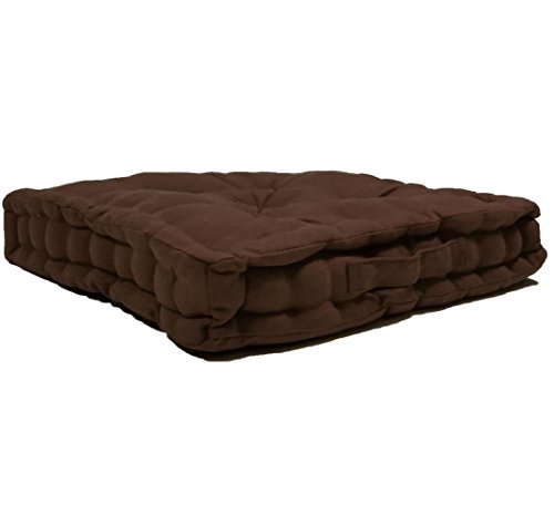Luxury 100% Cotton Comfortable and Durable CHUNKY SQUARE SEAT PAD BOOSTER / CUSHION Ideal For Home, Office and Garden or Great Comfort for Pregna