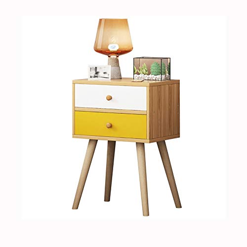 JYDQM Nordic Bedside Table 2 Drawer Bedside Table, Bedroom Furniture Storage Storage Bedside Table