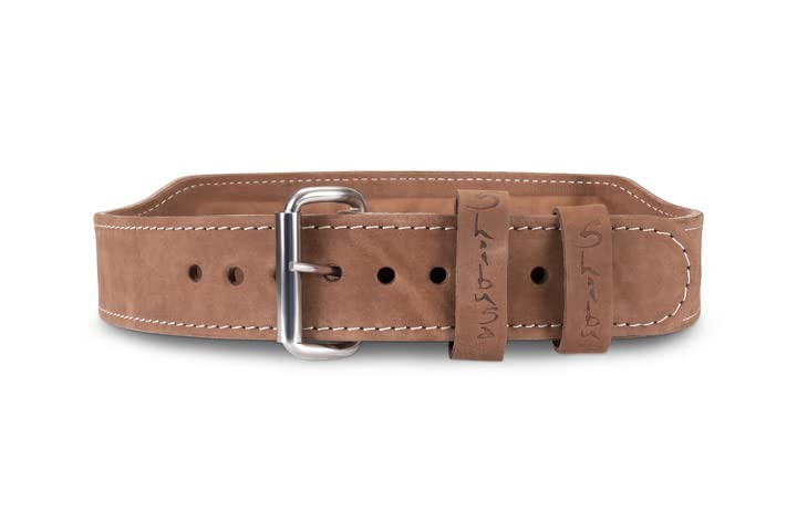 Gunsmith Fitness Weight Lifting Belt – Shibusa Genuine Leather Handmade Back Support Lifting Belts for Men & Women – Bodybuilding, Squats & Power