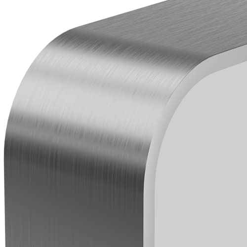 LOAAO 20X30 Inch Black Metal Framed Bathroom Mirror for Wall, Matte Black Bathroom Vanity Mirror Farmhouse, Large Rounded Rectangle Mirror, Anti-