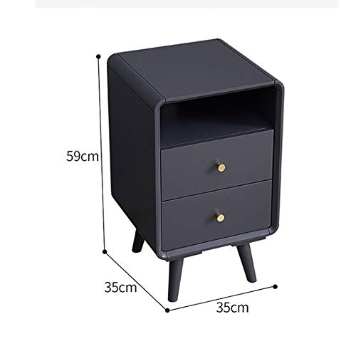 JYDQM Color Simple Bedside Table, Mini Bedroom Furniture with Two Drawers, Saving Space, Bedside Table