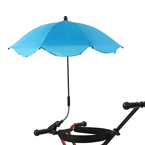RXMORI Beach Chairs Umbrella, Portable Outdoor Umbrella, Windproof Sunshade, Universal Golfs Carts Rainproof Wheelchairs Accessories for Beach, S