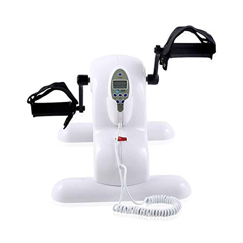 Portable Exercise Bike Pedals, Portable Home Pedal Exerciser Gym Fitness Leg Arm Cardio Training Adjustable Resistance with LCD Display for Women