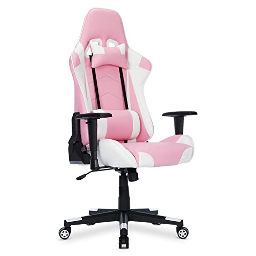 IntimaTe WM Heart Gaming Chair,Ergonomic Racing Chair,Adjustable High Back PC Gaming Chair with Arms and Back Support,Swivel Leather Desk Chair w