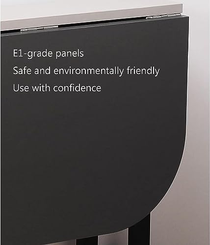 UE-MAOLU Folding Dining Table, Extendable Dining Table, Solid Wood Kitchen Table, Space Saving Compact Folding Dining Room Table, Drop Leaf Table
