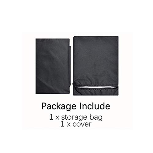 Fenghome Garden Furniture Cover, Waterproof Round Garden Table Cover for Outdoor Furniture Set Windproof Patio Table & Chair Set Cover with Draws