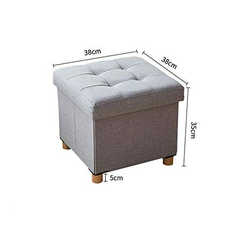 LUKEO Shoes Changing Stool Shoes Cabinet Clothing Store Sofa Stool Domestic Bed End Storage Stool Storage Box Can Sit On Adult (Color : Argento)