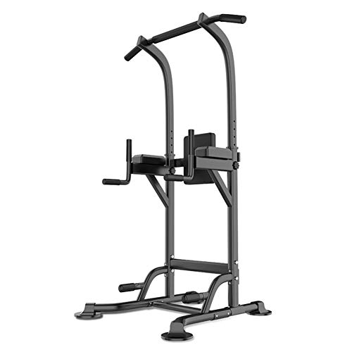 Power Tower Workout Pull Up & Dip Station for Home Gym Strength Training Fitness Equipment, 6 Height Adjust, 660lb Weight Capacity