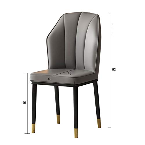 dining chair Kitchen Dining Room Furniture Chairs Dining Chair PU Leather High Back Cushion Soft Seat Study Lounge Chair Restaurant Hotel Compute