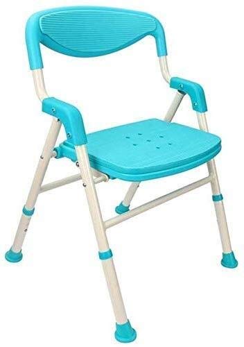 CHEWO Bath Stools,Shower Stool Bath Stool Folding Bathroom Seat Antibacterial Mobile Shower Stool Shower Seat Punching Maximum Weight 200 Kg Gree