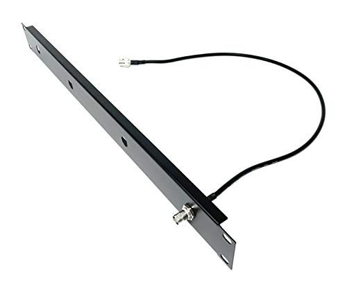 Generic 19inch Antenna Re-location Rack Mount Kit 1U Front Panel 4 Hole Ports w/ 4 Cables