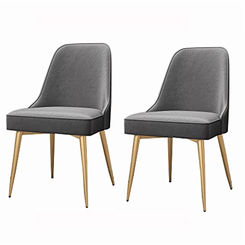 dining chair Kitchen Dining Room Furniture Chairs Kitchen Dining Chairs Set Of 2 Living Room Chairs with Metal Legs Velvet Seat and Backrests for
