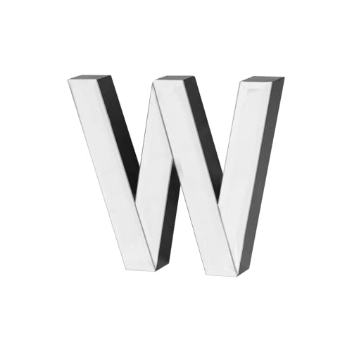 COLLECTIVE HOME - 7-inch Tall Mirrored Glass and Wood Decorative Letter, Home-Bedroom-Office Wall Décor. Perfect Fun Gift to Encourage Girls, You