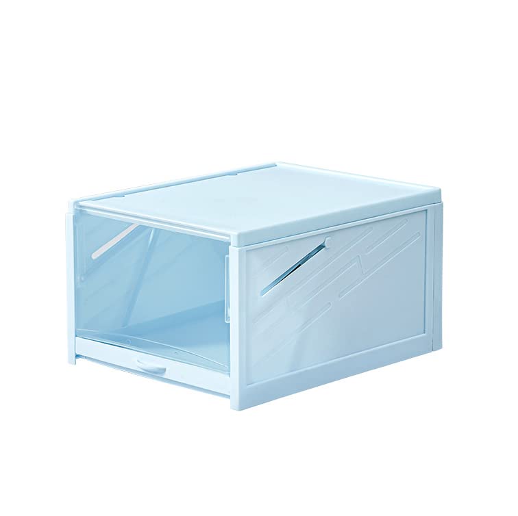 MOSGAT Shoe Boxes Clear Plastic Stackable Large 3 Pack,Clear Shoe Boxes Stackable,Plastic Shoe Boxes with Push-Pull Style,Shoe Rack Shoe Organize