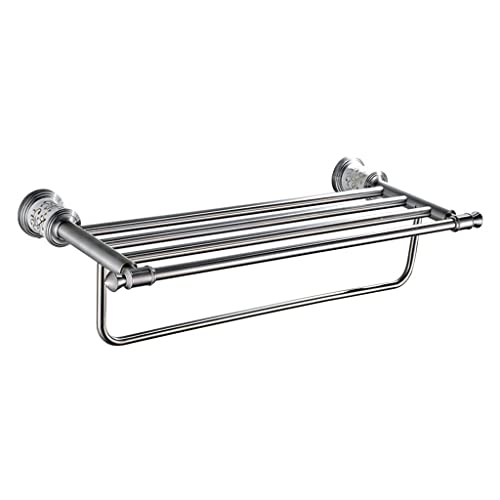 HIGOH Towel Racks,Bathroom Towel Rack Wall Mounted Towel Holder,Stainless Steel Towel Rack,304 Bathroom Rack with Single Towel Bar,Wall Mounted B